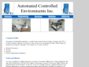 AUTOMATED CONTROLLED ENVIRONMENTS, INC.