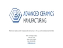 ADVANCED CERAMICS MANUFACTURING, LLC