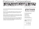 PLATINUM BUSINESS CORPORATION